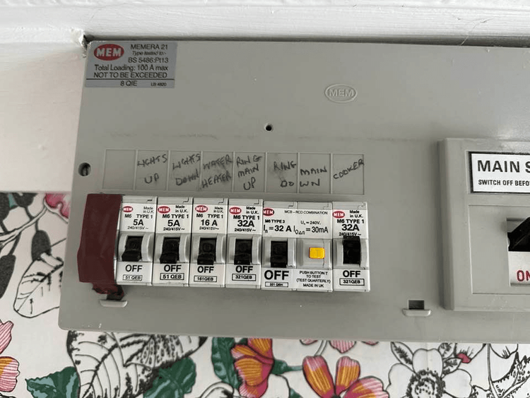 Old consumer unit picture